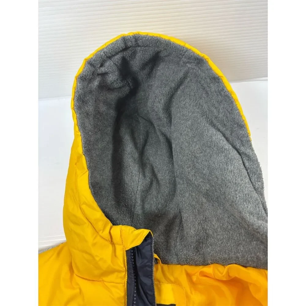 I‎ Madison Kids Yellow Hooded Puffer Jacket with Fleece Lining